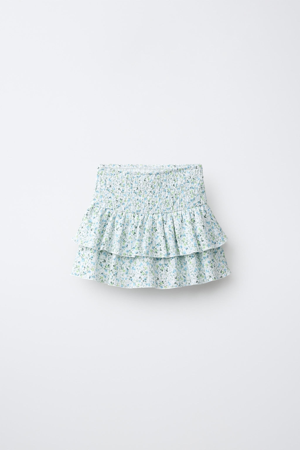 FALDA BERMUDA FLORES / Azul claro - Zara фото 2
