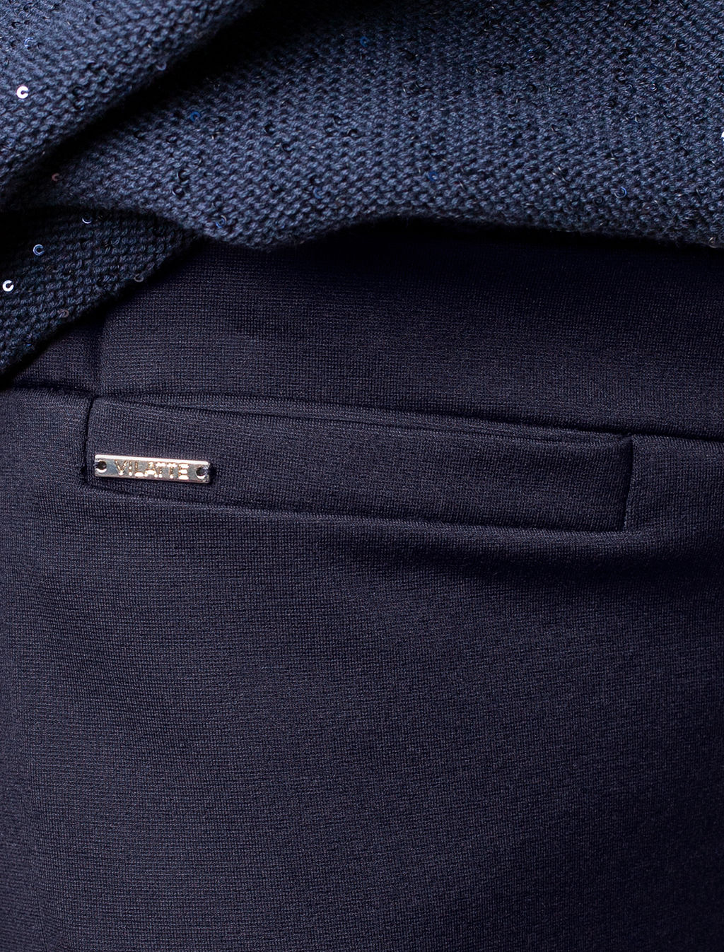 VILATTE / Брюки дудочки из плотного джерси фото 3