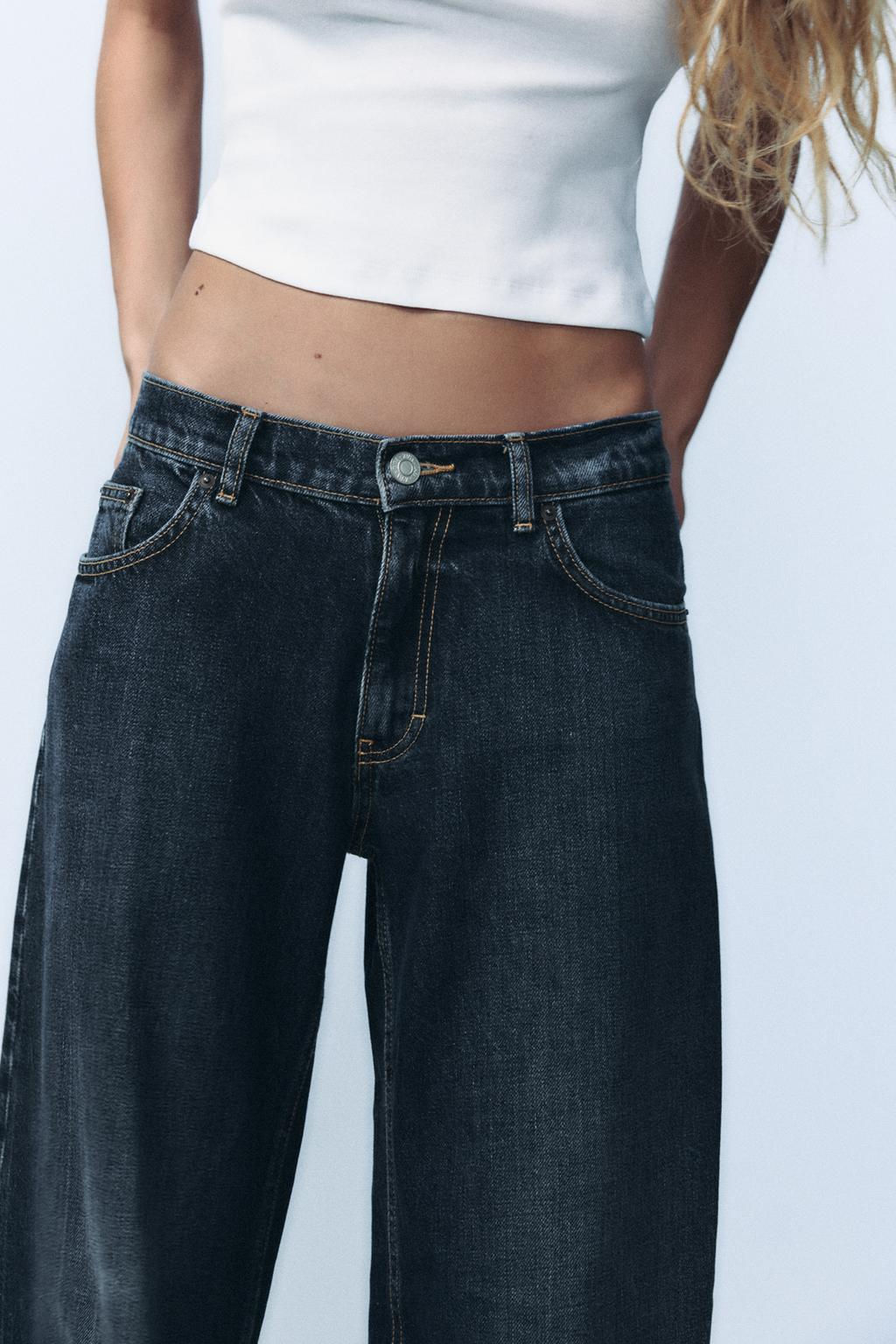 TRF BALLOON MID-RISE JEANS - Zara фото 4