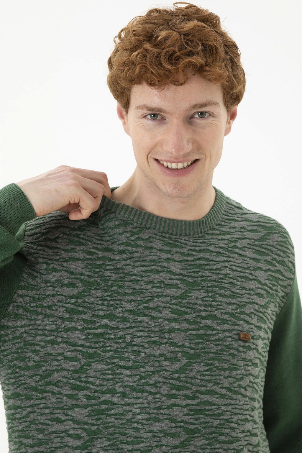 Мужской зеленый свитер - U.s. polo assn фото 2