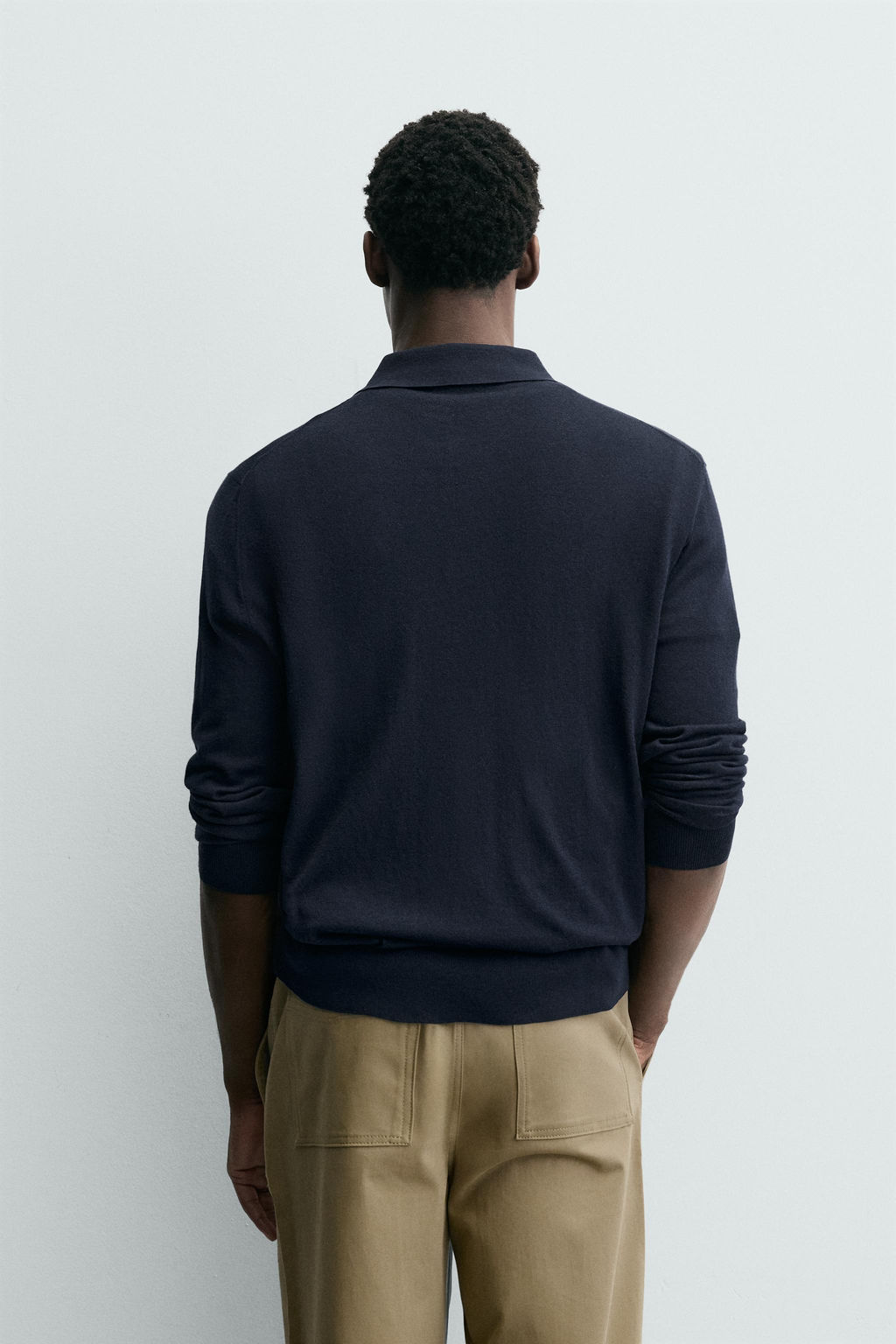 WOOL BLEND KNIT POLO SHIRT - Zara фото 3