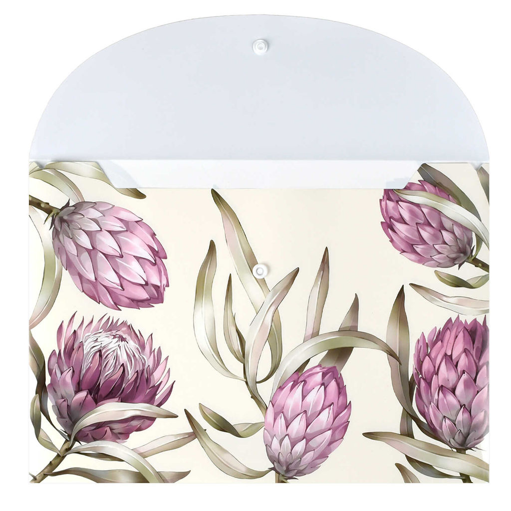 Папка для школьных тетрадей пластиковая Феникс+, арт. 72227/ 12 ПРОТЕЯ (полипропилен, формат А4, 33.5х23 см, 1 отделение (-я), кнопка, УФ-печать)