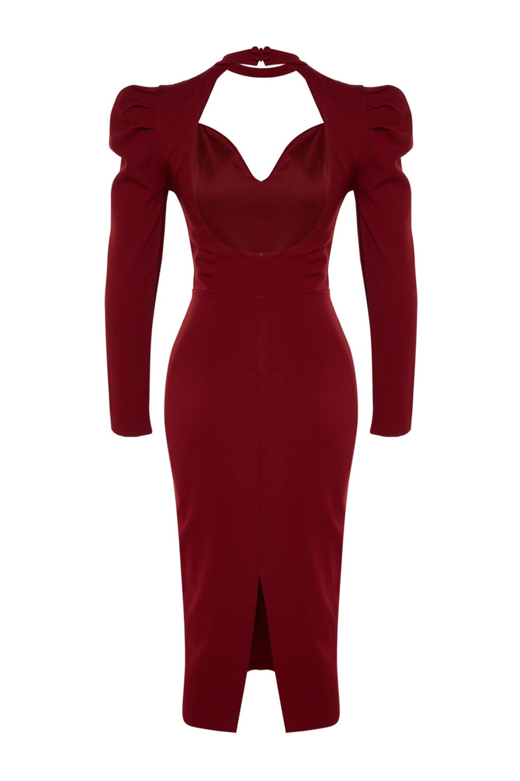 Trendyolmilla Siyah Vucuda Oturan Dokuma S?k Abiye Elbise TPRAW24EL00004  фото 8