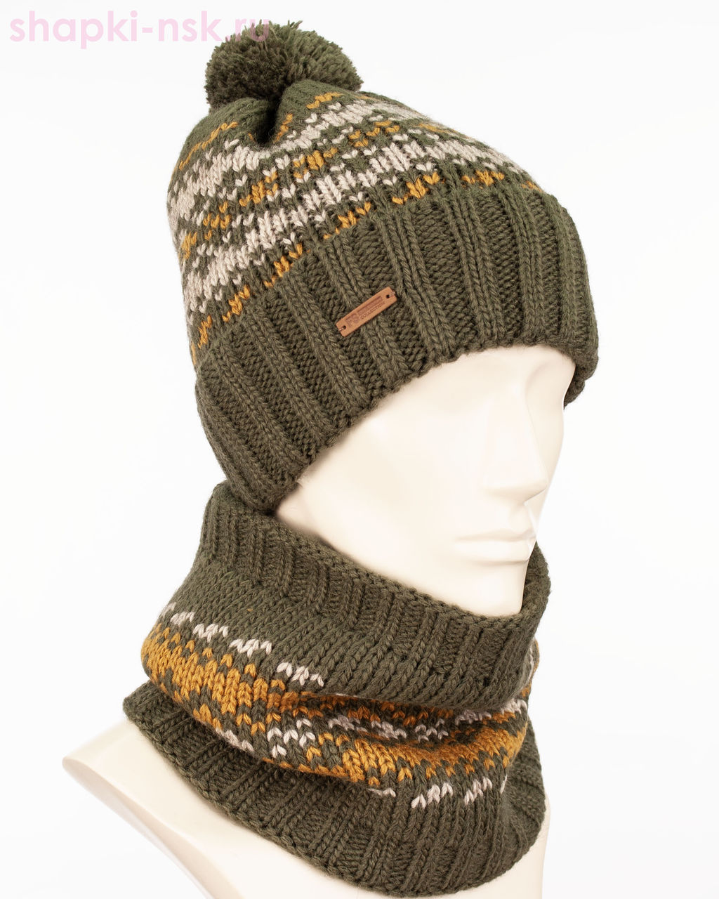 MM 446 F 446 Комплект мужской флис (шапка+снуд)