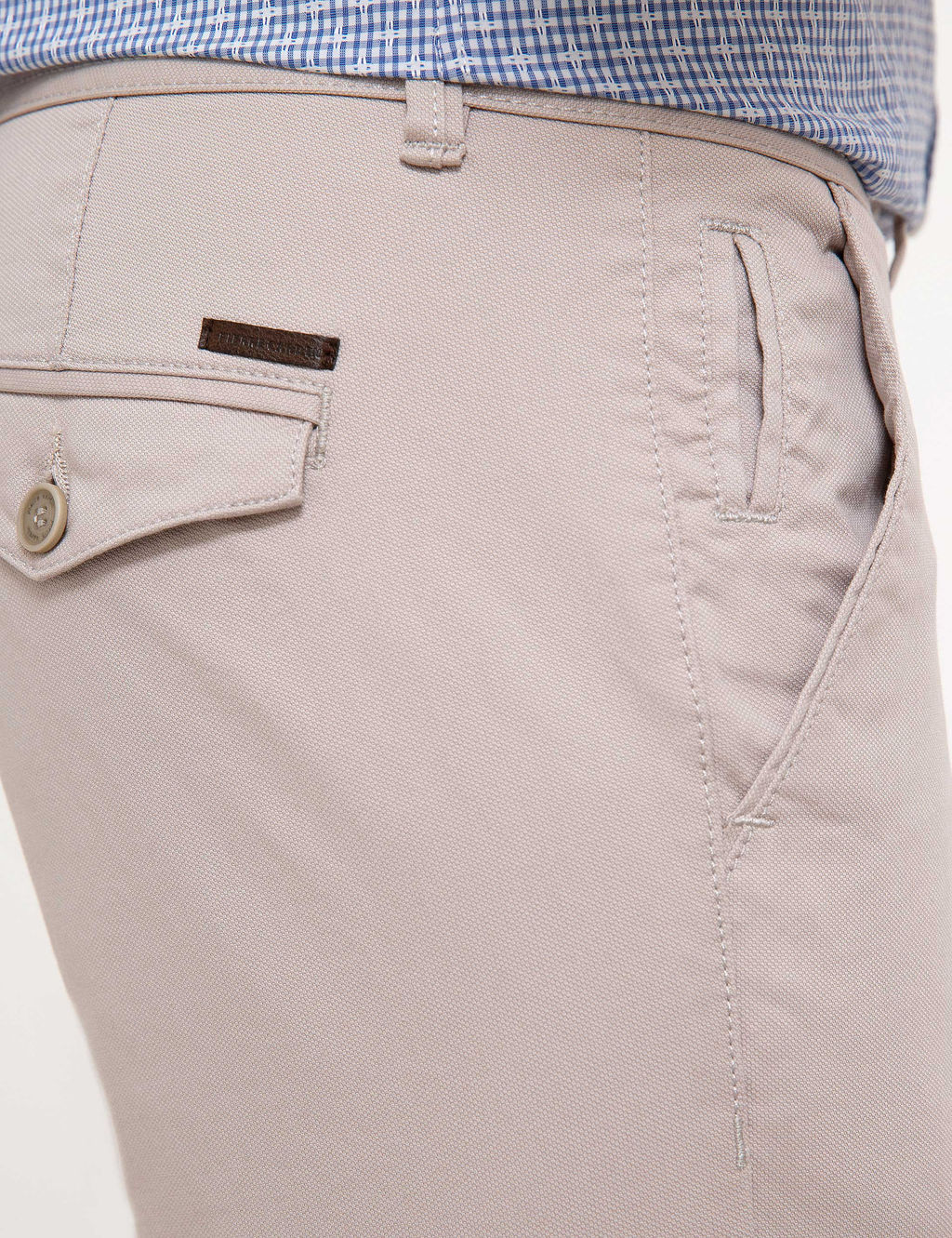 Bej Slim Fit Chino Pantolon