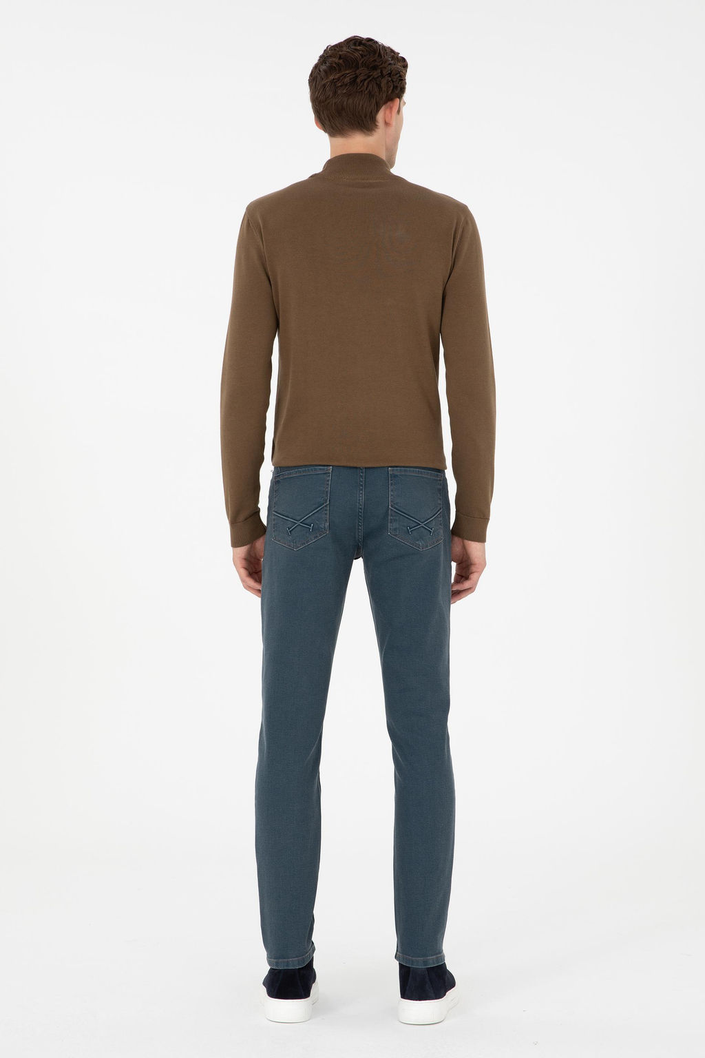 Мужские зеленые джинсовые брюки Неожиданная скидка в корзине - U.s. polo assn фото 4