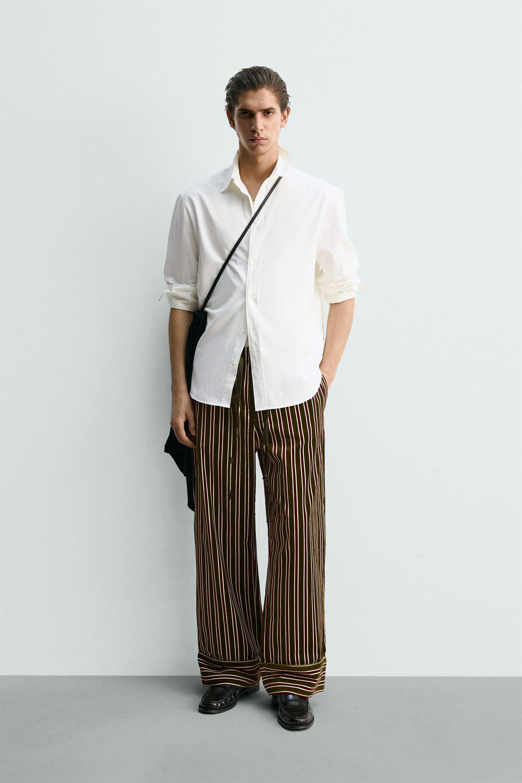 LIMITED EDITION VELVET CONTRAST STRIPED TROUSERS