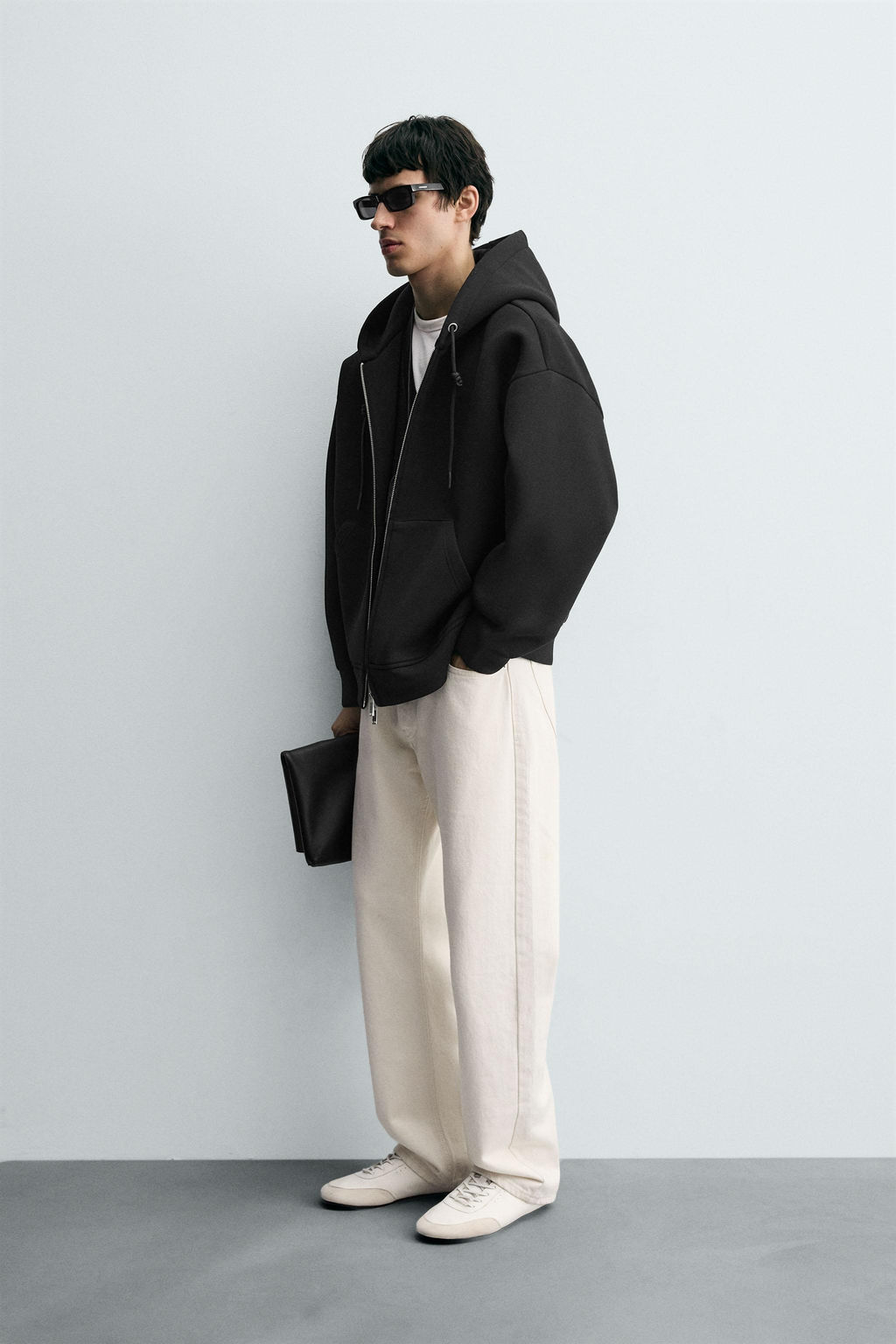 NEOPRENE-EFFECT HOODIE - Zara фото 4