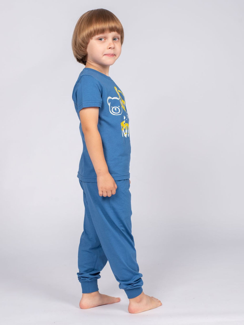 Пижама для мальчика (футболка+брюки) 92247 Индиго* 720 Lets go - Let's go фото 5
