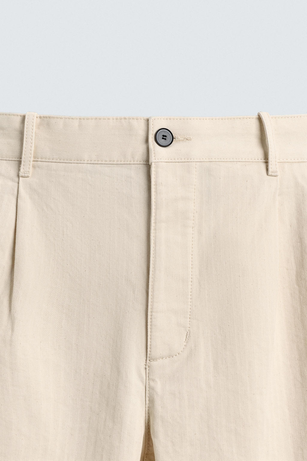 PLEATED HERRINGBONE TROUSERS - Zara фото 9