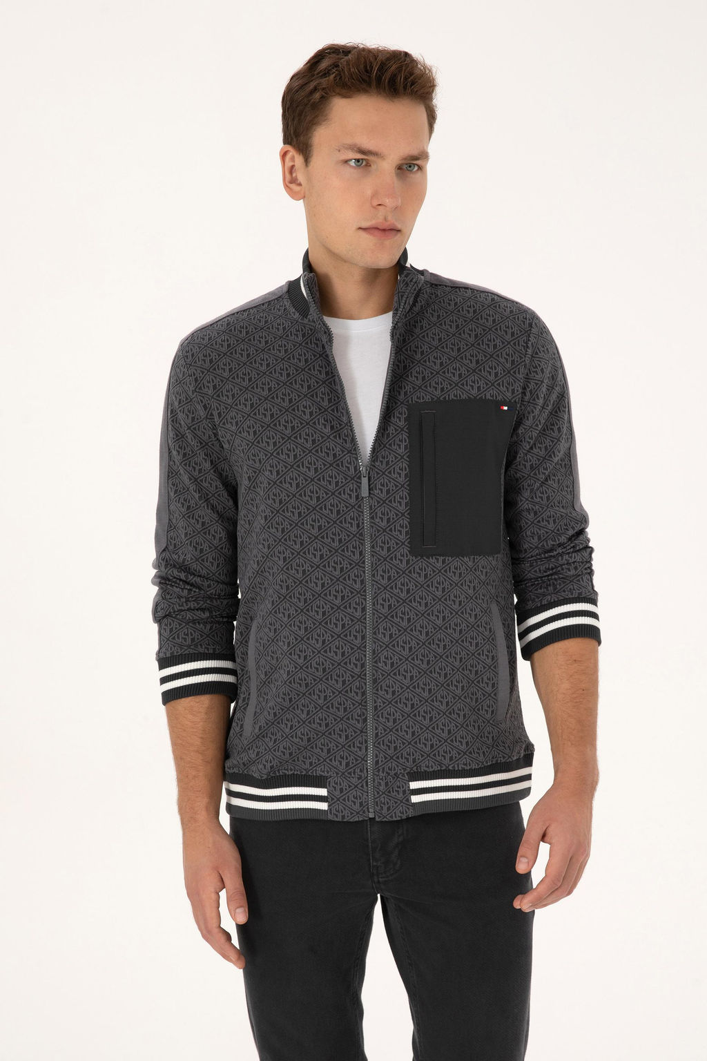 Erkek Gri _rme H_rka - U.s. polo assn фото 3