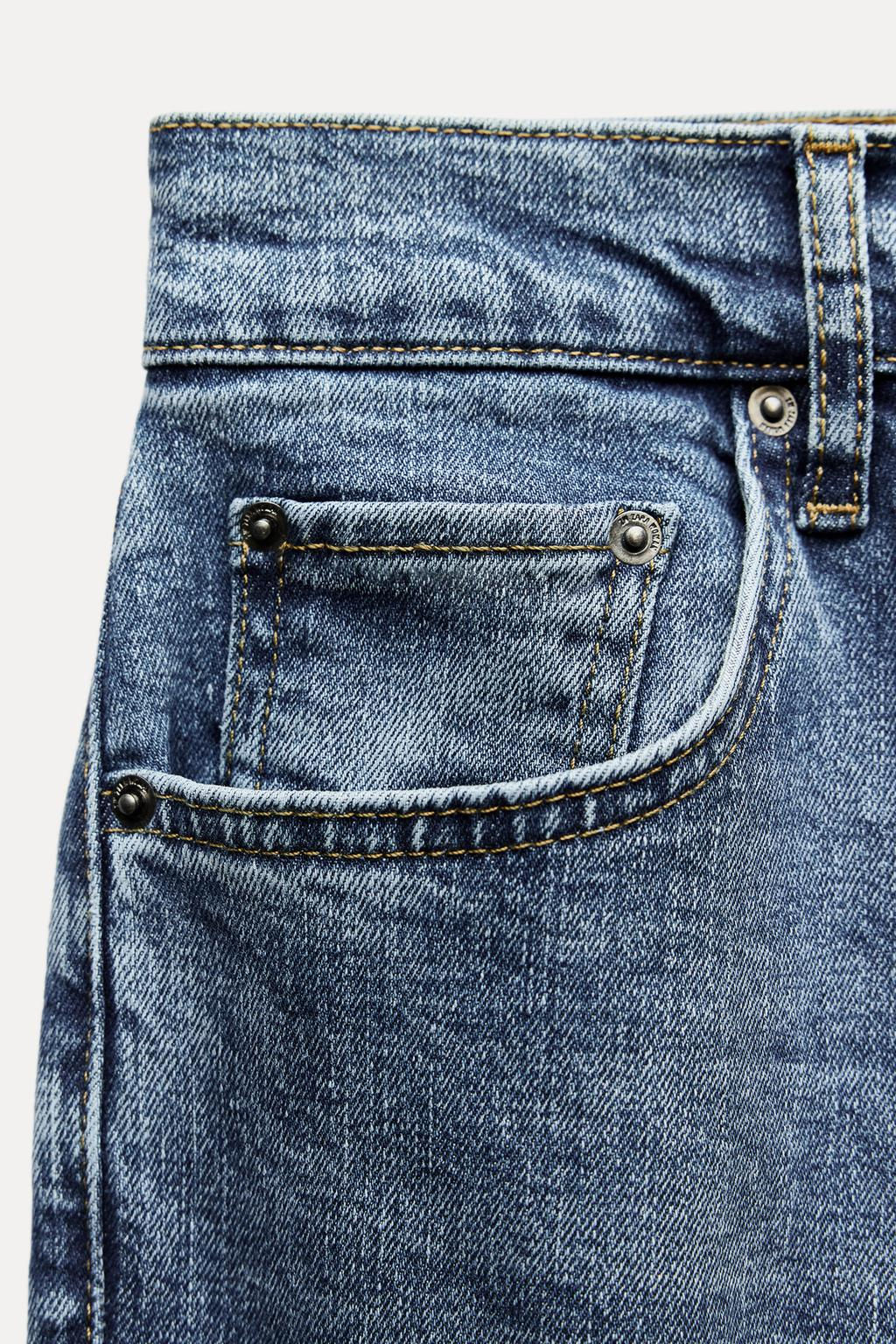 ZW COLLECTION BOOTCUT HIGH-WAIST CROPPED JEANS - Zara фото 29