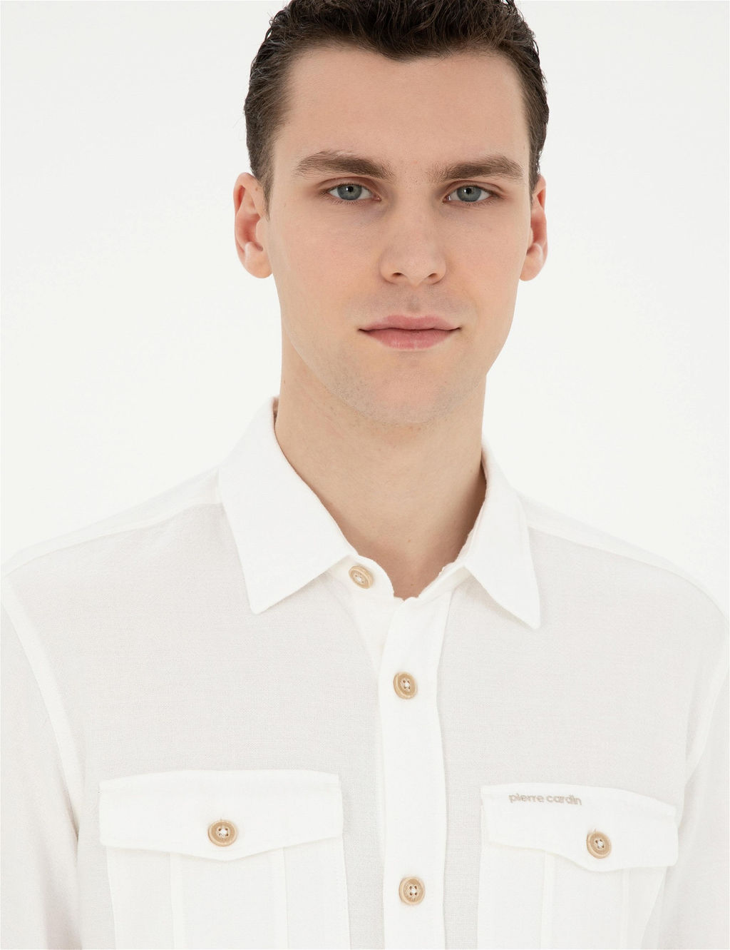 Bej Comfort Fit Uzun Kollu G_mlek - Pierre cardin фото 2