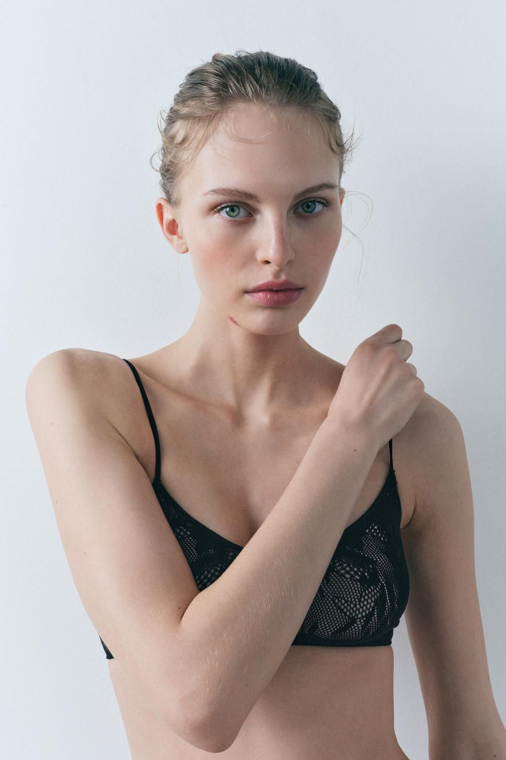 SEAMLESS LACE BRALETTE - Zara фото 8