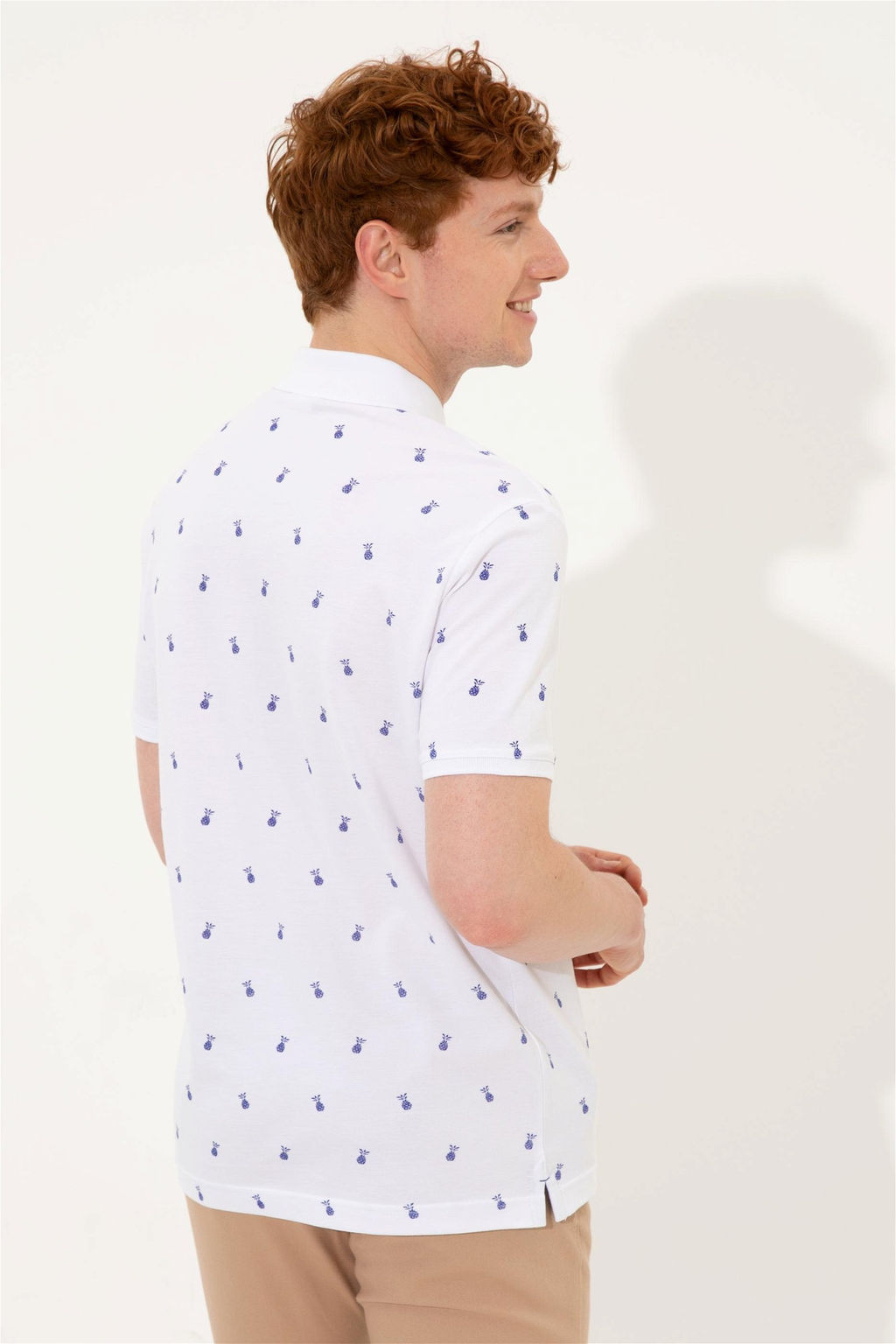 U. S. Polo Assn Мужская белая футболка с воротником-поло - U.s. polo assn фото 11