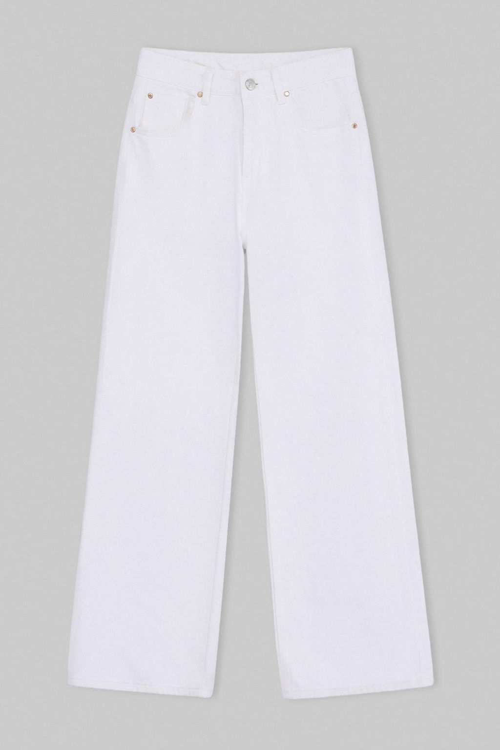 Koyu Mavi DOKUMLU Normal Bel %100 Pamuk Wide Leg Jeans TWOSS26JE00062 - Trendyolmilla фото 7