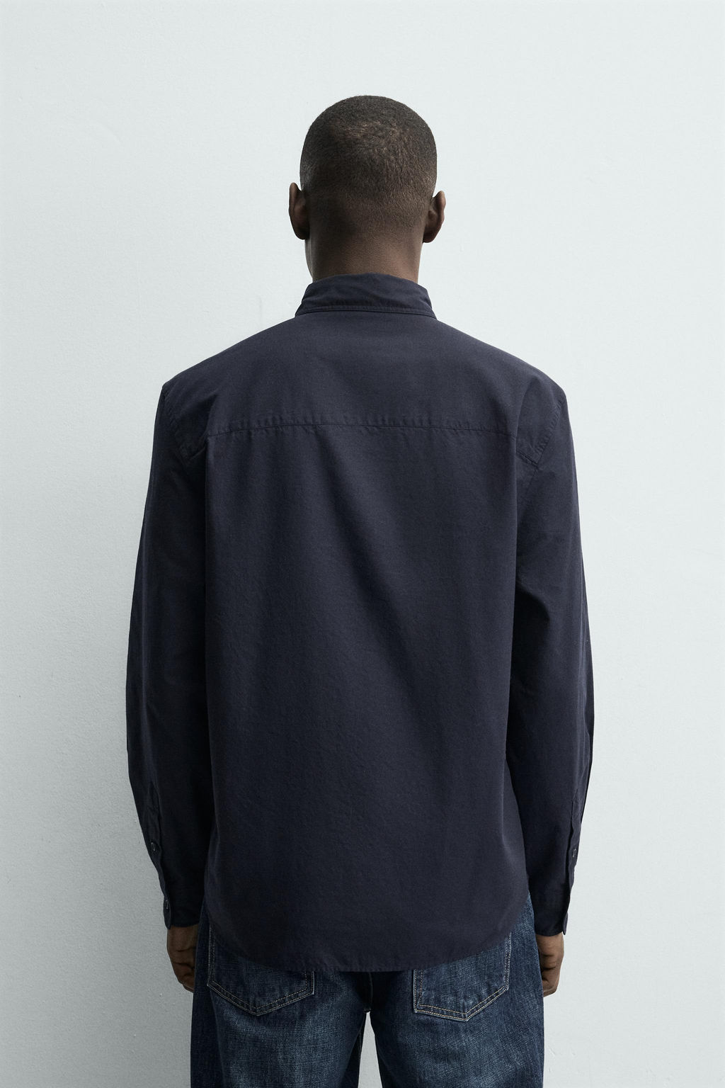 CAMISA ALGOD?N SOFT / Marino - Zara фото 3