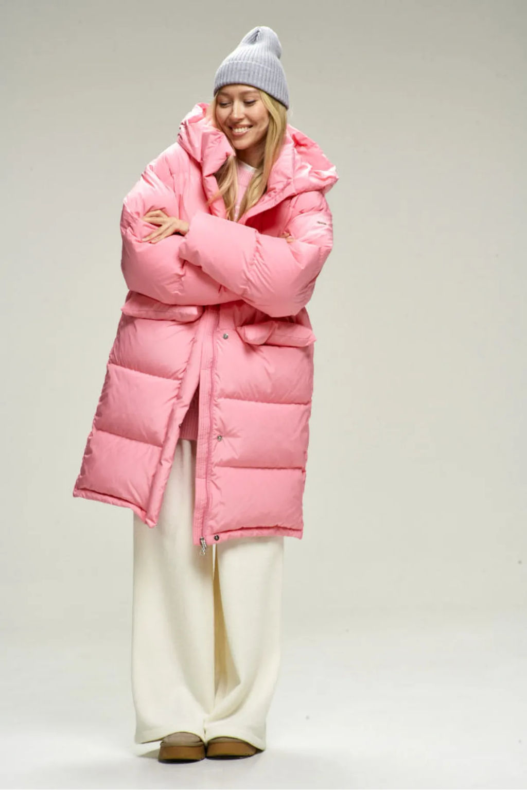 Пуховик удлиненный Pink