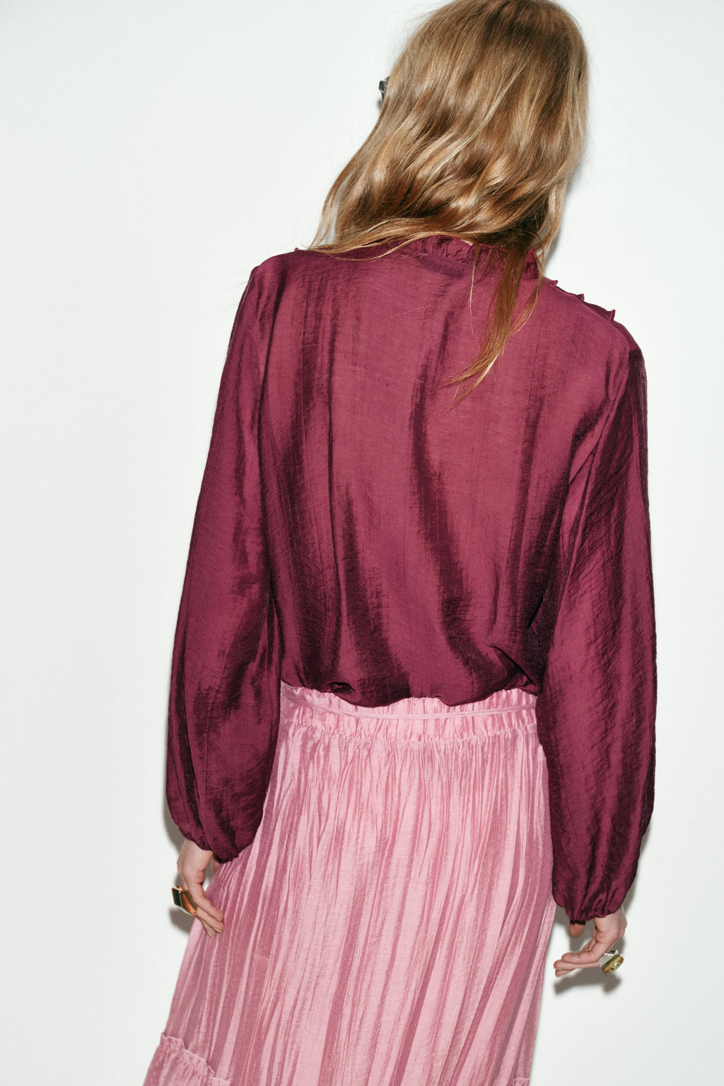 RUFFLED BLOUSE - Zara фото 12