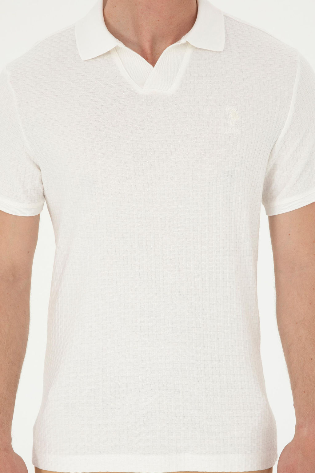U. S. Polo Assn / Мужская футболка цвета экрю - U.s. polo assn фото 13