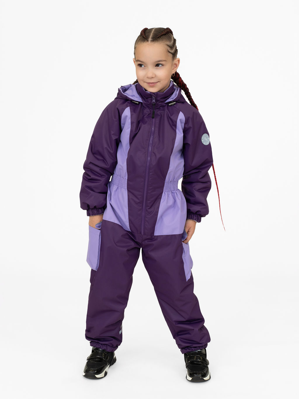 Комбинезон демисезонный сирень