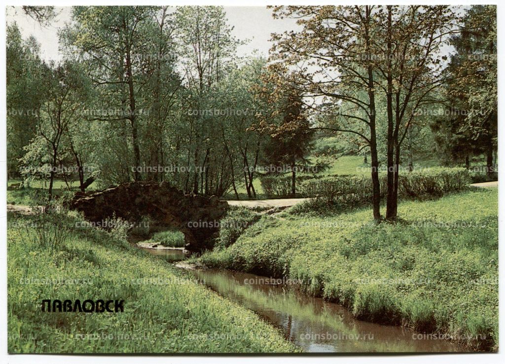 Открытка Павловск Горбатый мостик