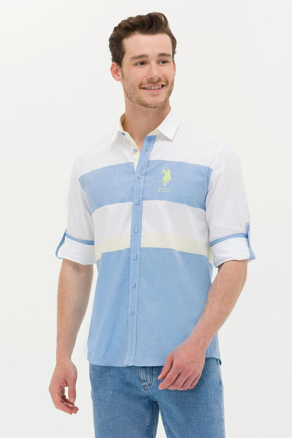 U. S. Polo Assn Мужская рубашка Saks с длинным рукавом - U.s. polo assn фото 8