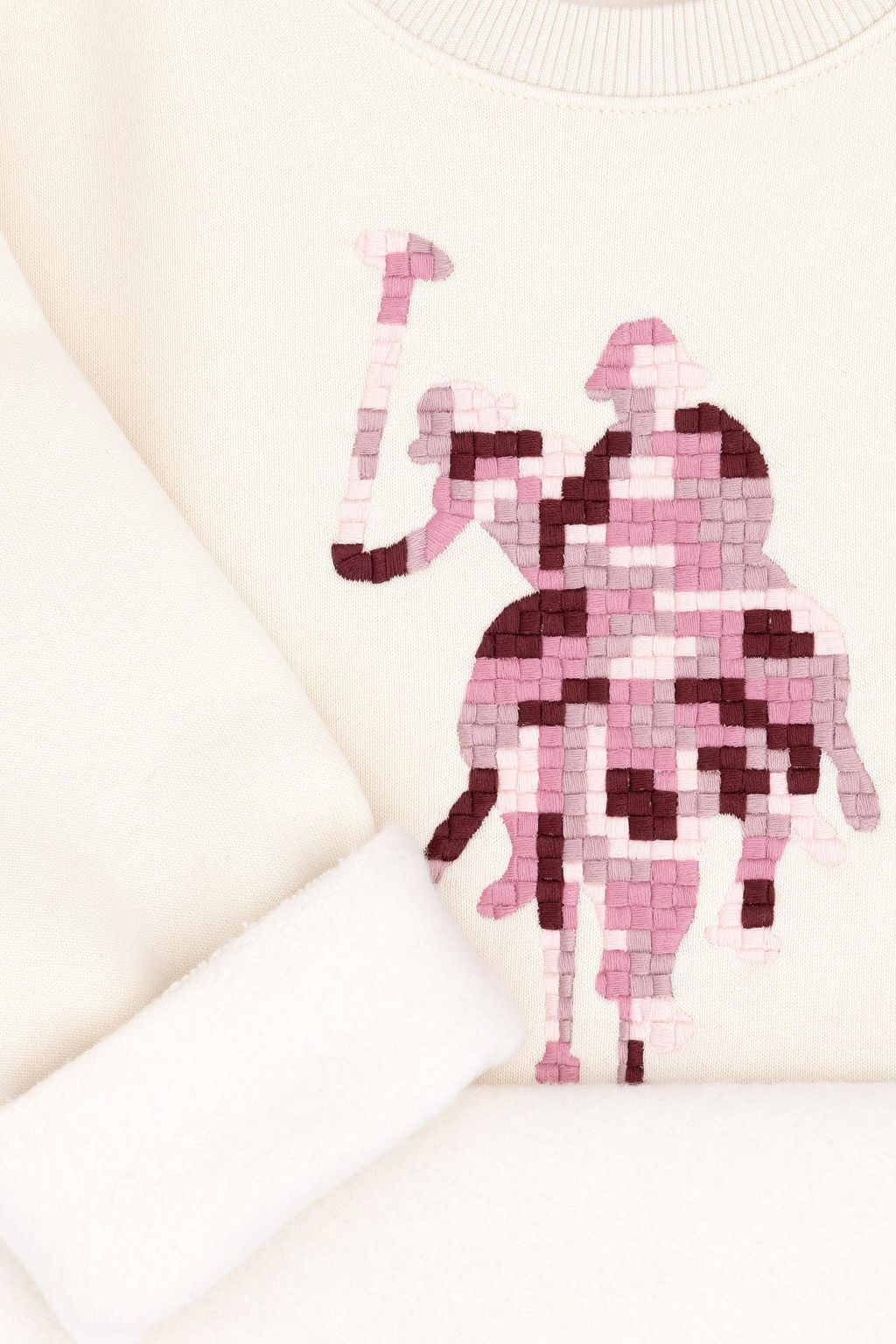 Кремовый свитшот для девочки Неожиданная скидка в корзине - U.s. polo assn фото 5