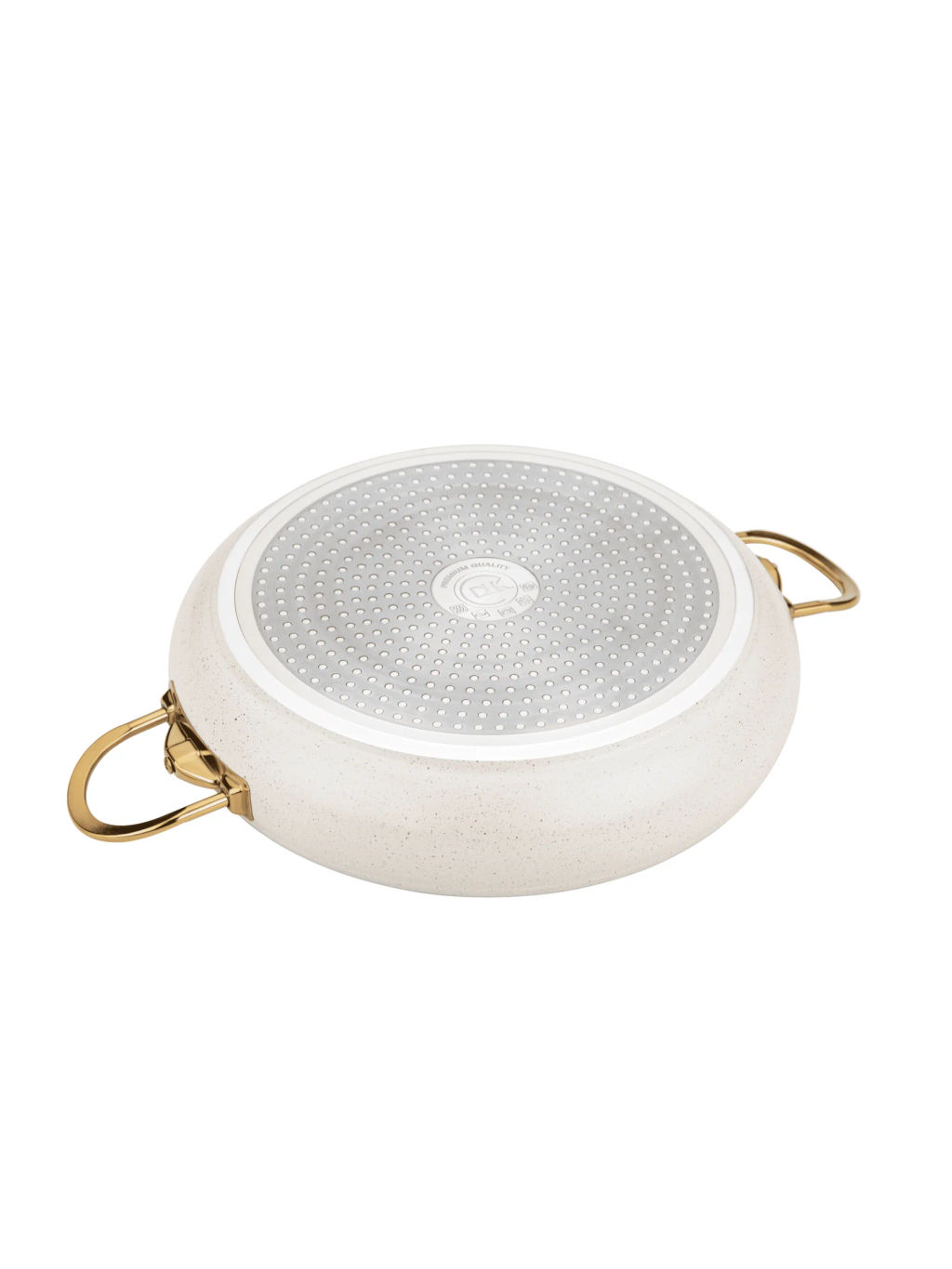 Сотейник с крышкой стеклянной 26х7 см (2,8 л) с АПП, цвет: айвори, арт. 3050-26-IVR