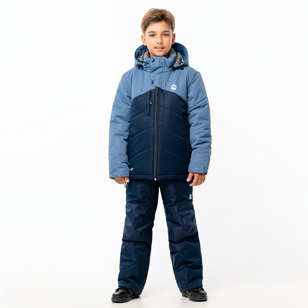 RODOS Утеплённый костюм для мальчика зима М-228д Синий/Васильковый  фото 90