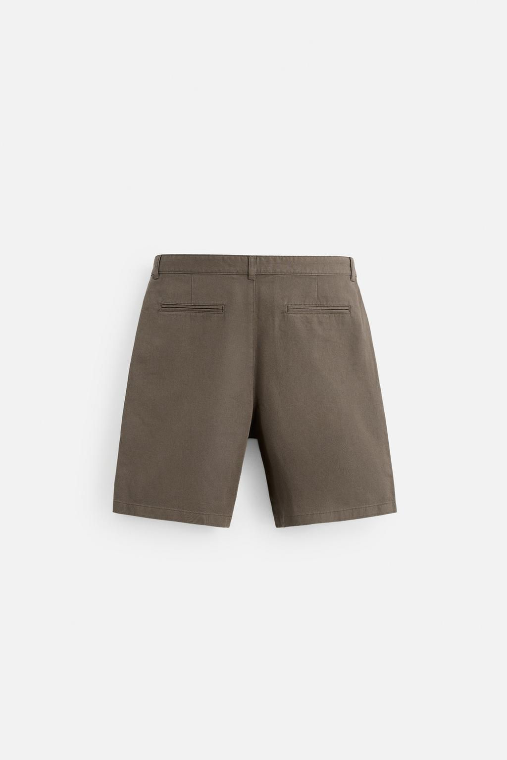 RELAXED FIT PLEATED BERMUDA SHORTS - Zara фото 9