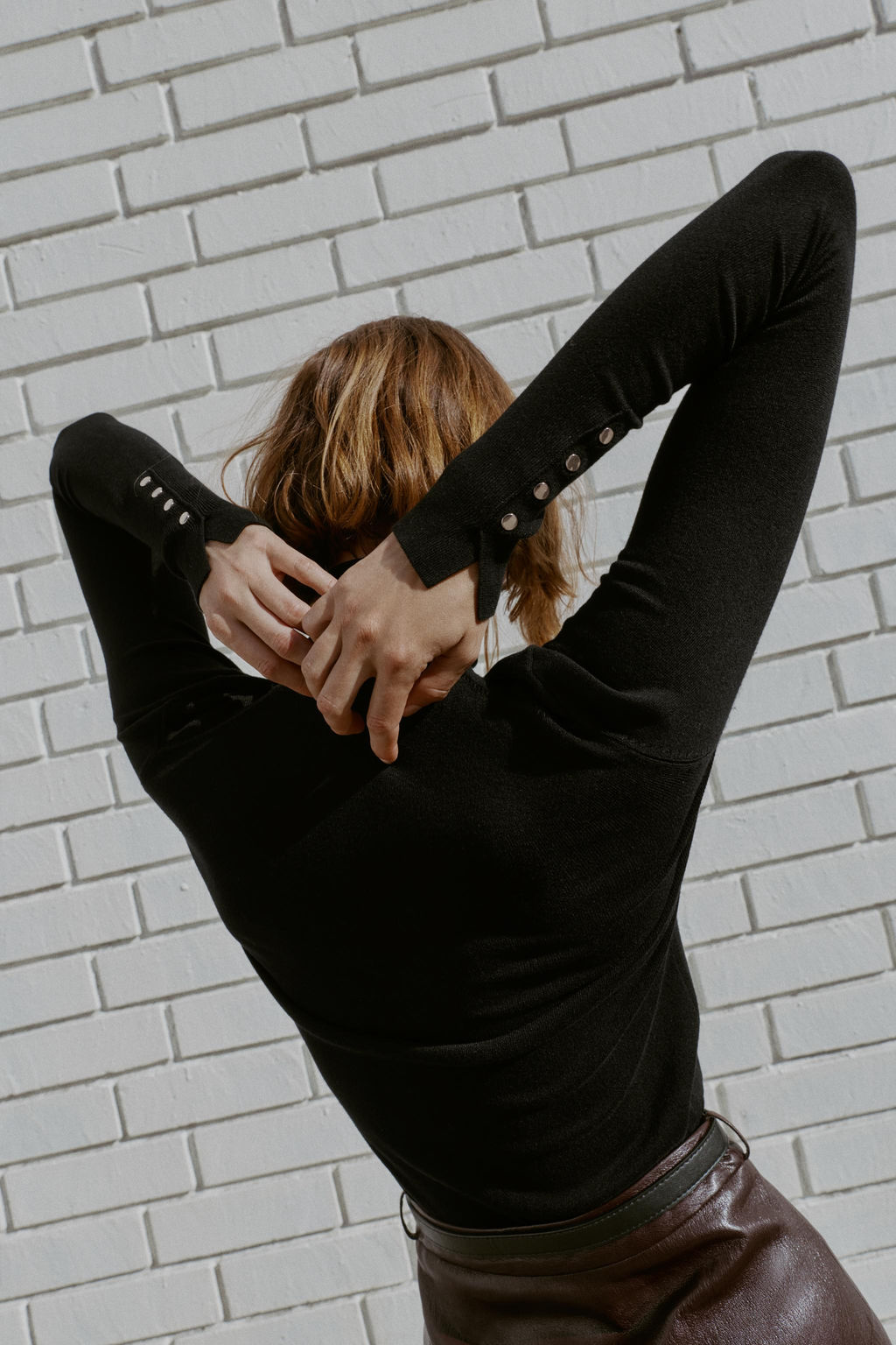 JERSEY B?SICO PUNTO LISO / Negro - Zara фото 4