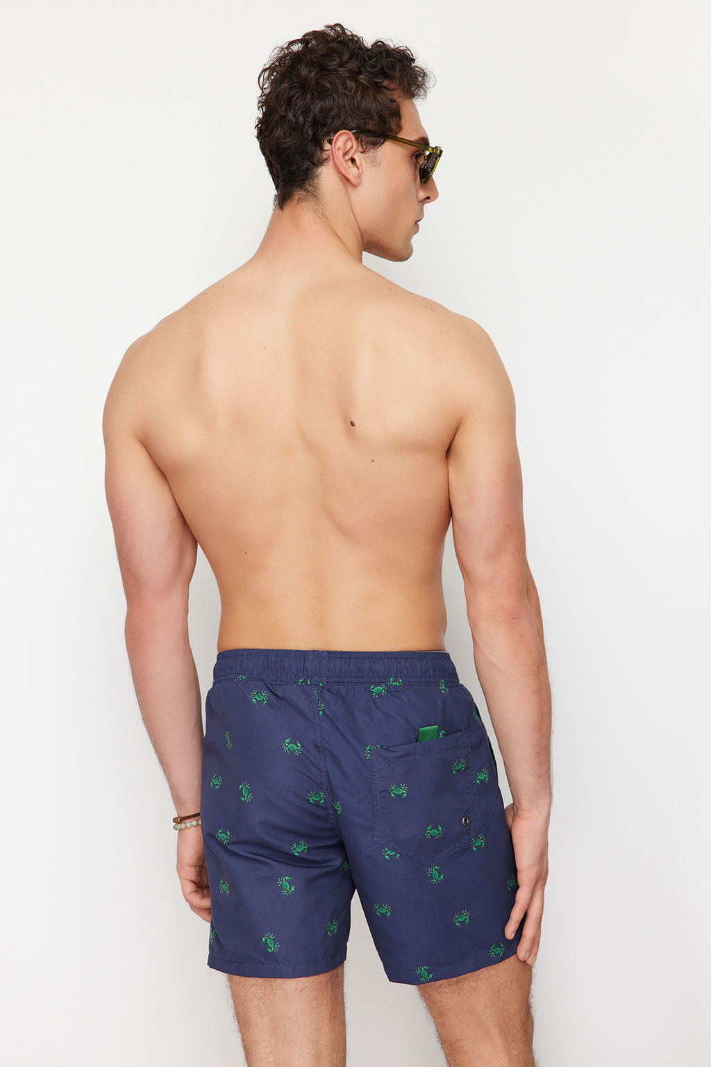 TRENDYOL MAN Lacivert Standart Fit Yengec Desenli Deniz Sortu TMNSS24DS00006 - Trendyolmilla фото 22