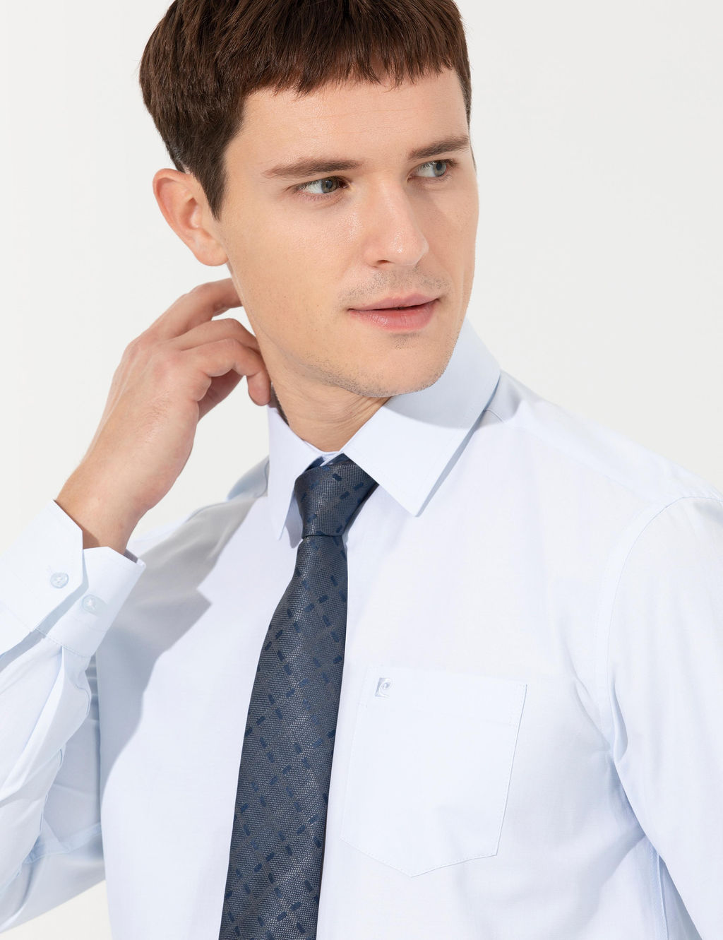 A__k Mavi Regular Fit Uzun Kollu Basic G_mlek