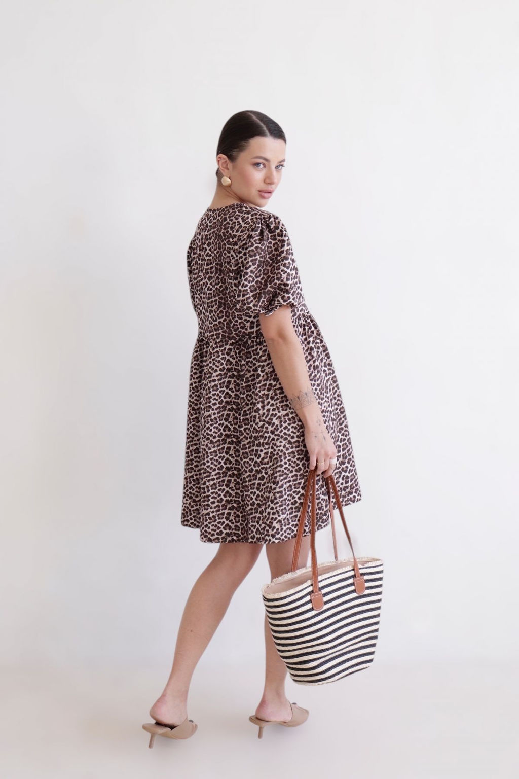 Martichelli Платье с анималистичным принтом  фото 6