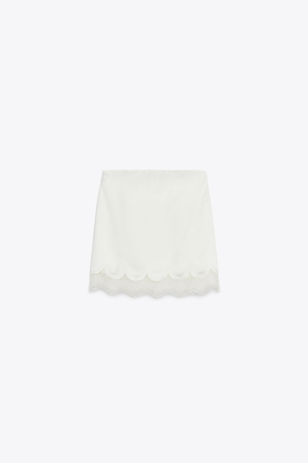 SATIN BANDEAU TOP WITH LACE - Zara фото 16