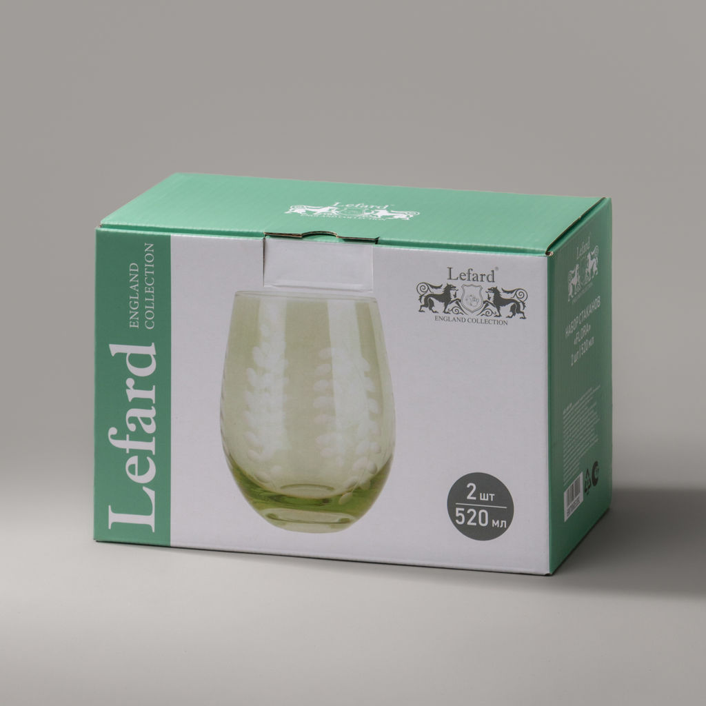 НАБОР СТАКАНОВ FLORA ИЗ 2 ШТ. 520 МЛ - Lefard фото 2