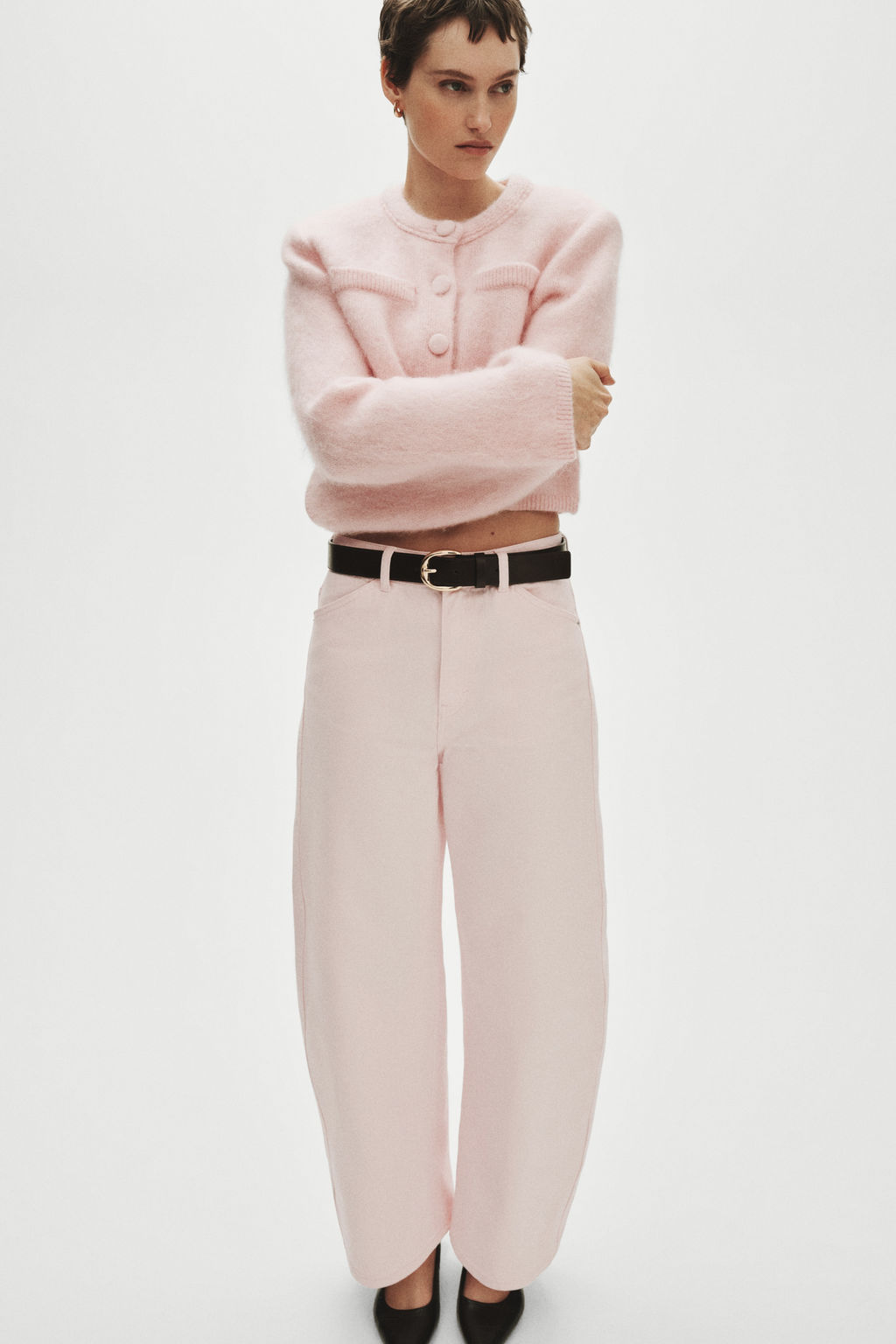 Barrel Regular Waist Ankle Jeans - H&m фото 2