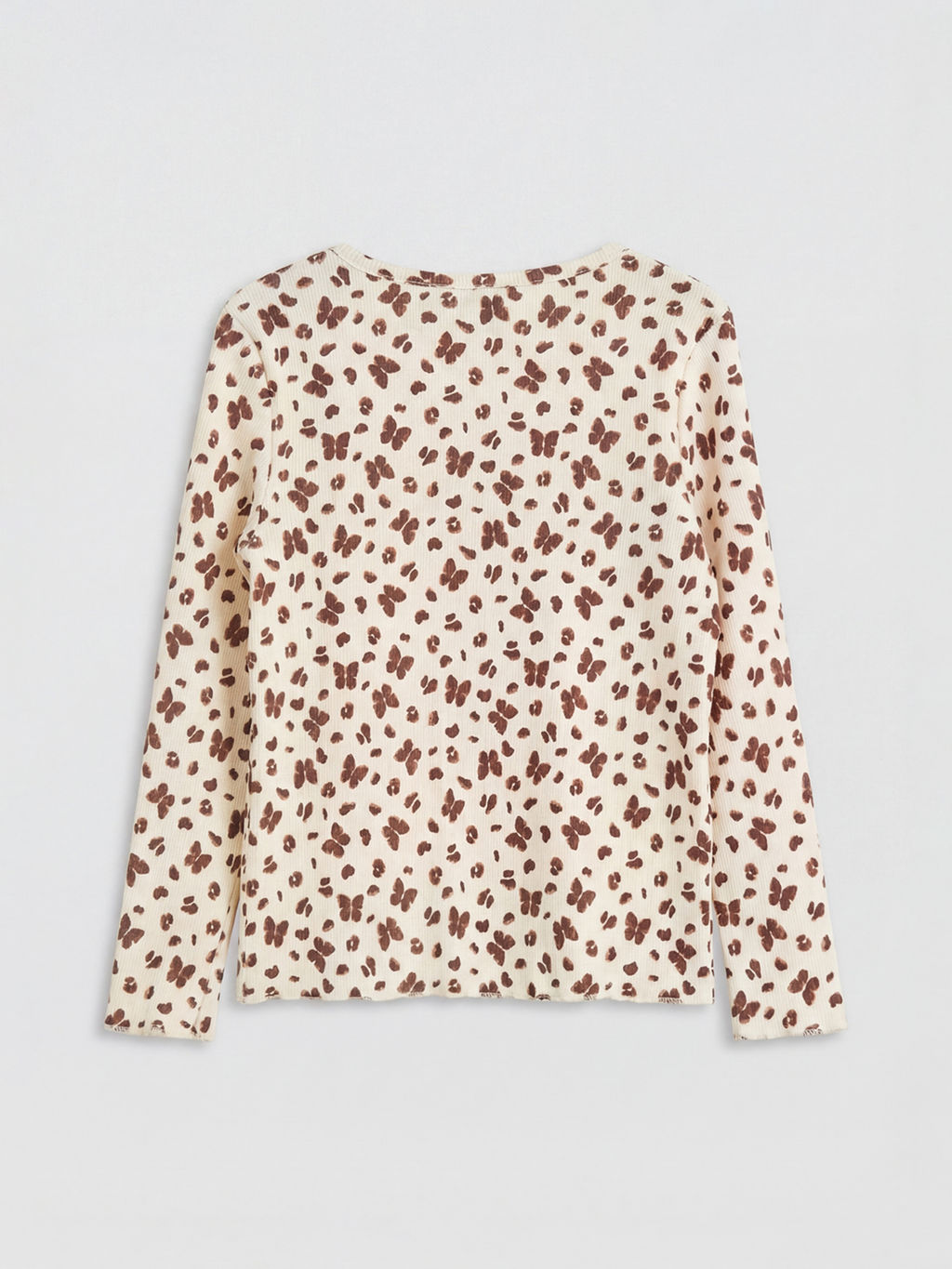 Bisiklet Yaka Bask?l? K?z ?ocuk Ti??rt