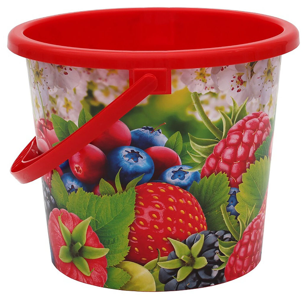 Ведро 5л пластиковое, арт. ВР-7813,7814,7818, 7823, 7824, 7825, 7826, 7827 - Полимербыт фото 6