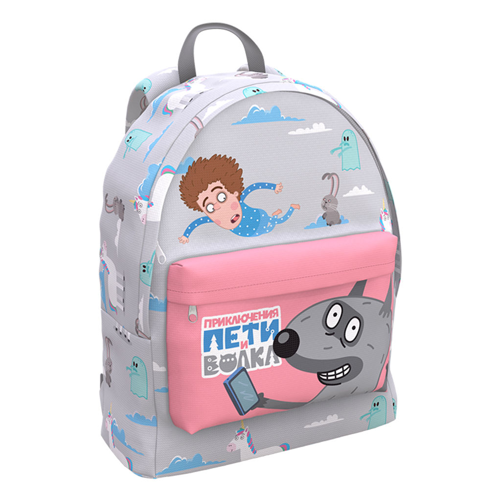 АКЦИЯ Цена за 1 шт. Рюкзак ErichKrause EasyLine® 17L Приключения Пети и Волка (Полёт)