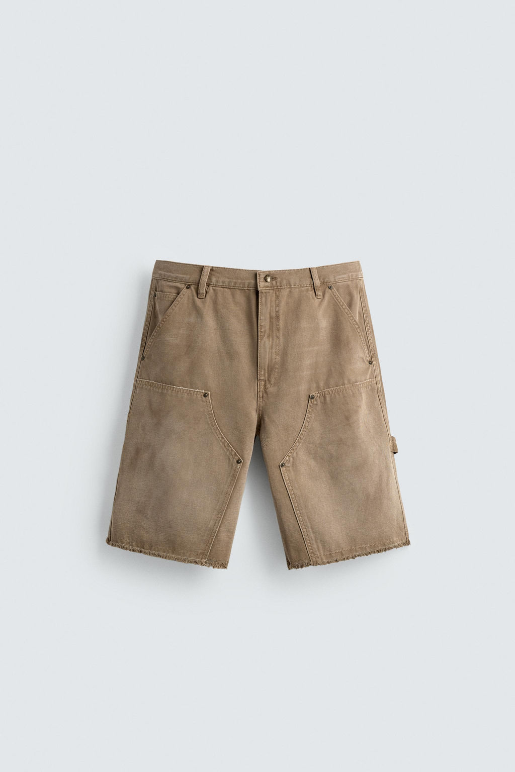 BERMUDA RELAXED FIT BOLSILLO CARPINTERO / Arena