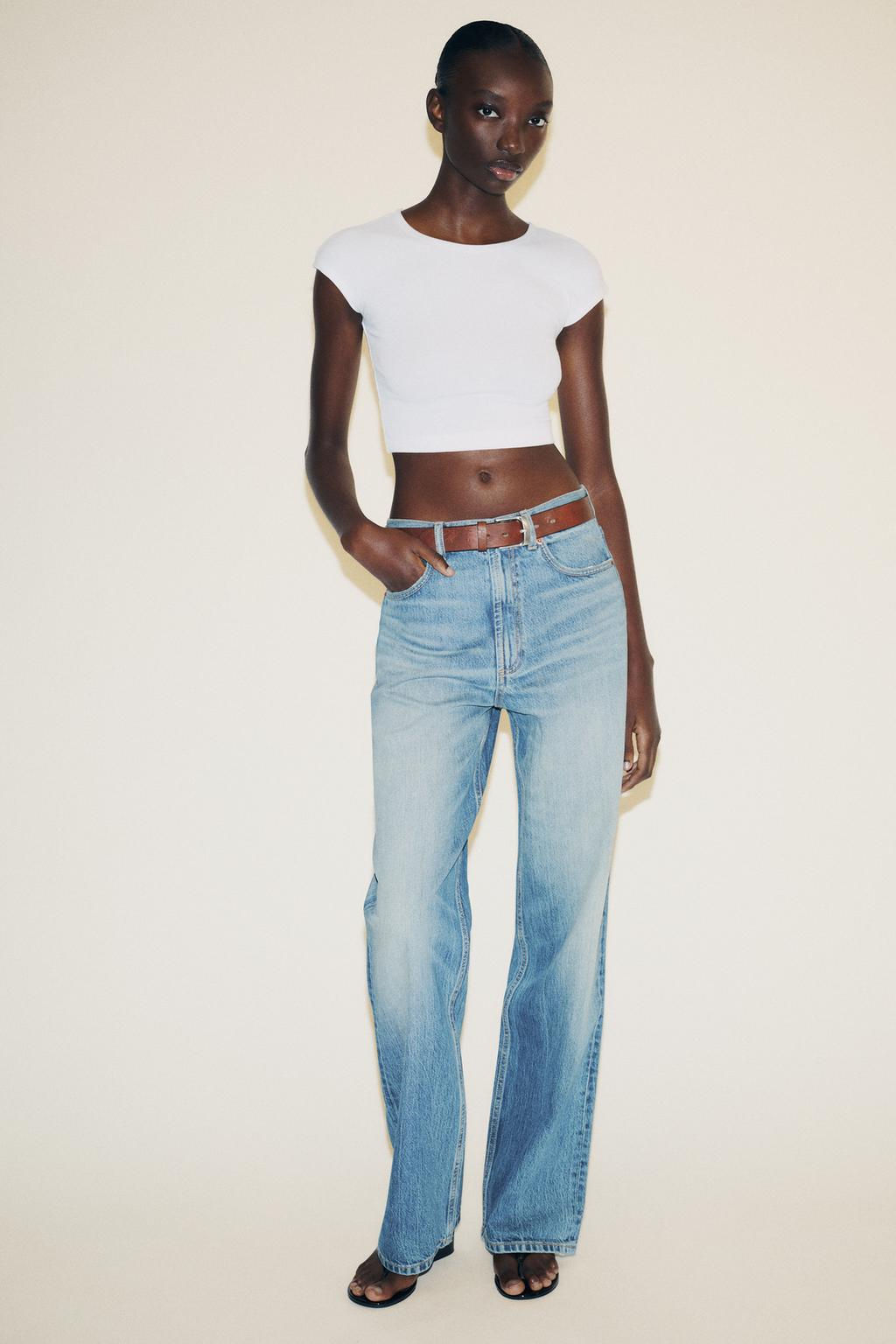 COTTON MODAL CROP T-SHIRT - Zara фото 7