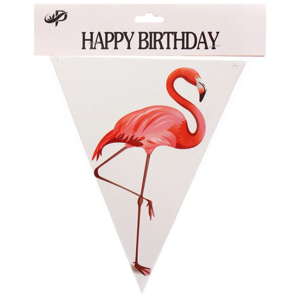 Растяжка "Фламинго" 20 x16.5 см, 8 флажков