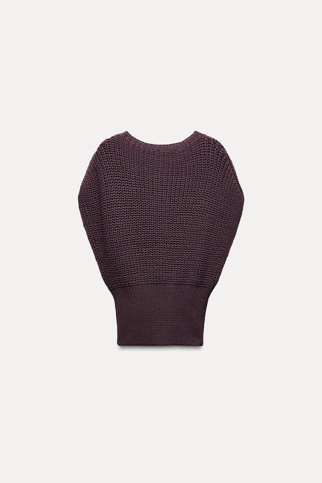 CHUNKY KNIT TOP - Zara фото 4