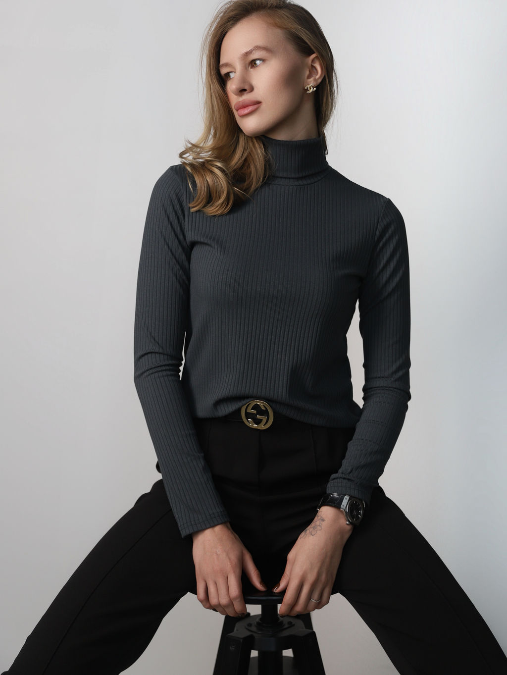 Водолазка женская с горлом КВ200 Графит от фабрики Спортсоло