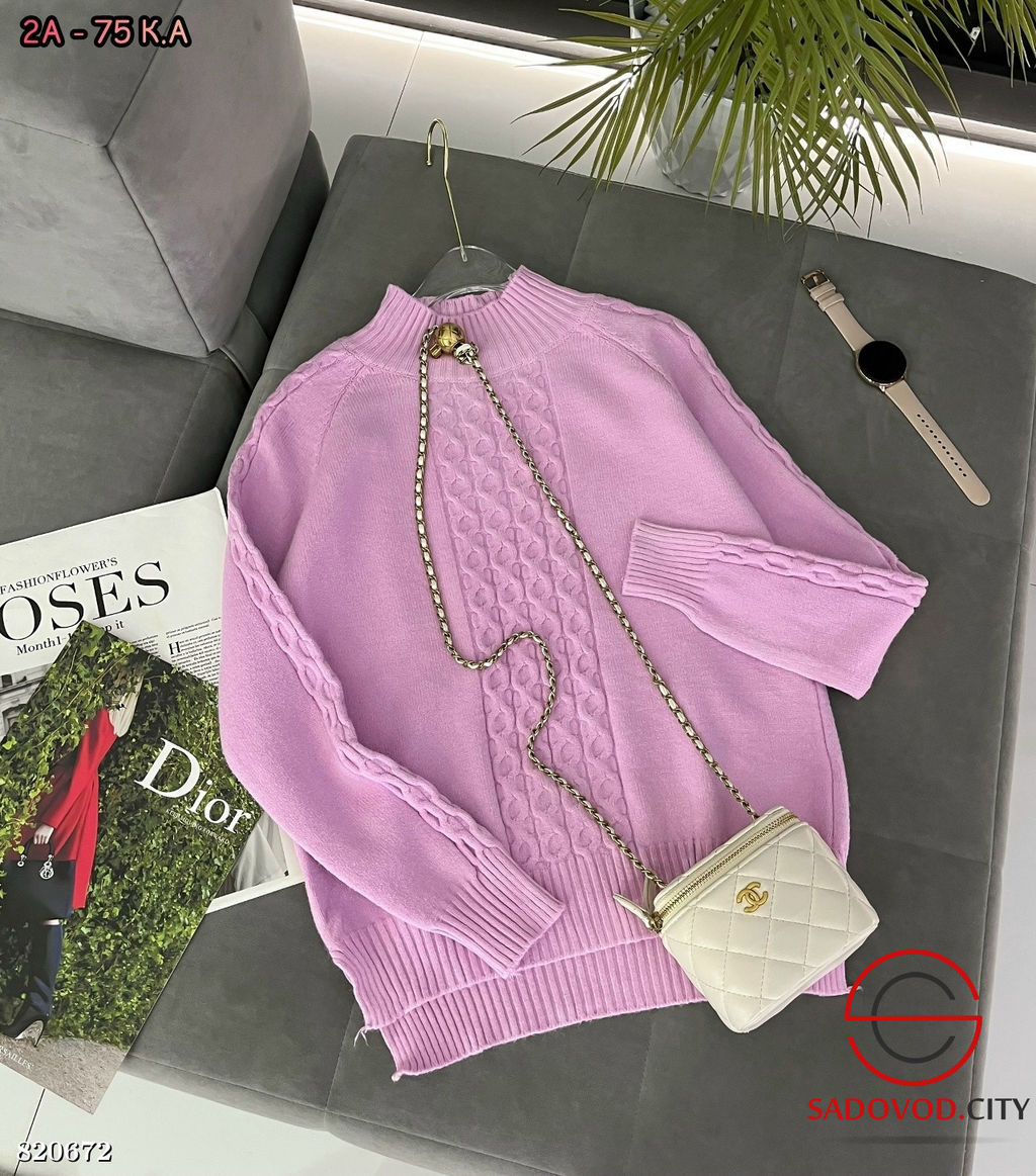 Пуловер женский с узором - Bruno фото 7