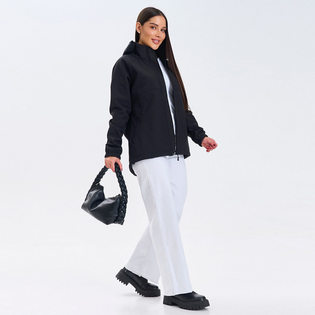 RODOS Ветровка softshell женская демисезон М-312 чёрный
