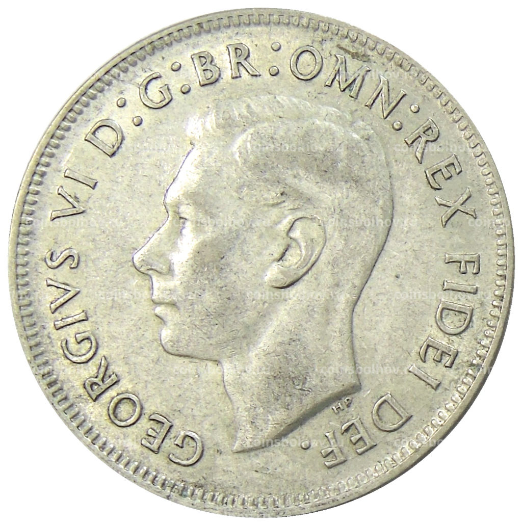 1 флорин (2 шиллинга) 1951 года Австралия  50 лет Федерации