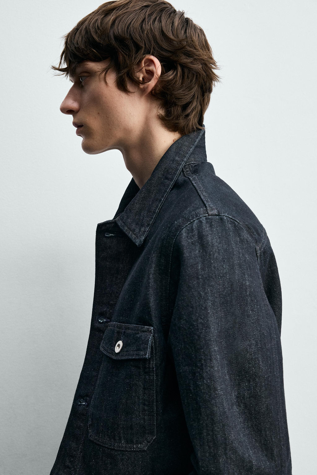 CAZADORA DENIM B?SICA / ?ndigo - Zara фото 5